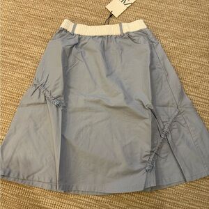 Girls Zara blue cargo flare Skirt